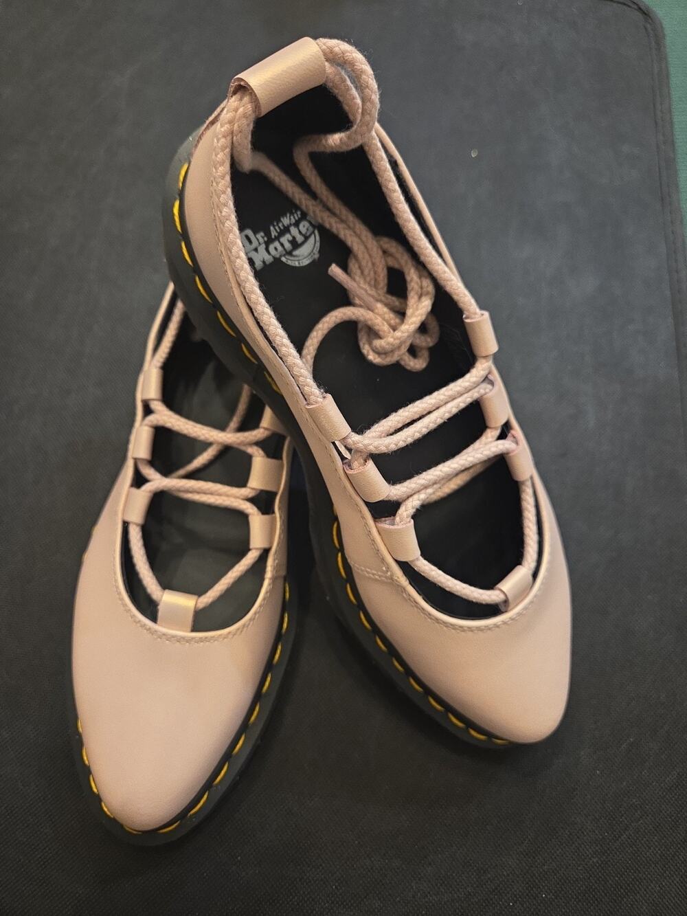 New Dr Martens ELPHIE Ii Ballet Flats Iridescent Pink Women’s Size 6